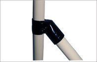 Black  45 Degree Metal Pipe Connectors  Stamping Steel Pipe Joint
