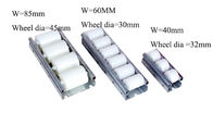 Iron Frame Track Roller System 60mm White Placon Roller Track For Conveyor