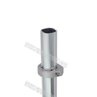 Round Fixed Aluminum Pipe Joint Silvery White Connecting Pipes For Workbench / Rack