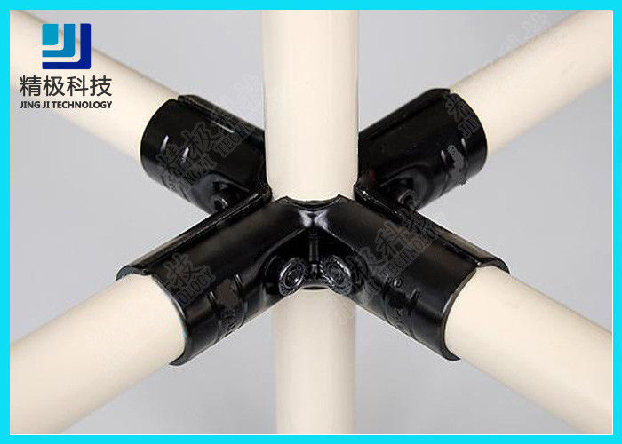 5-Way T Metal Joints Flexible Tubing fittng For Dia 28mm Pipe Joint System HJ-5