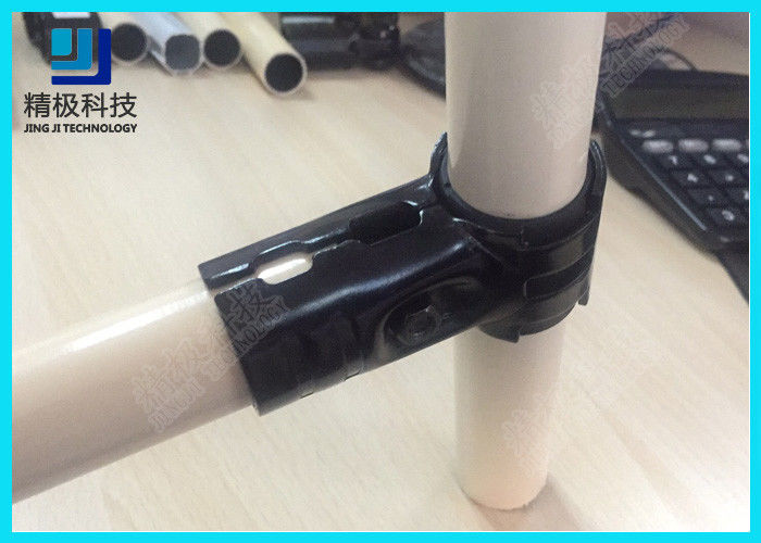 Adjustable Metal Joint For Pipe Rack Thickness 23mm T Type Black Tubing Joint HJ-1