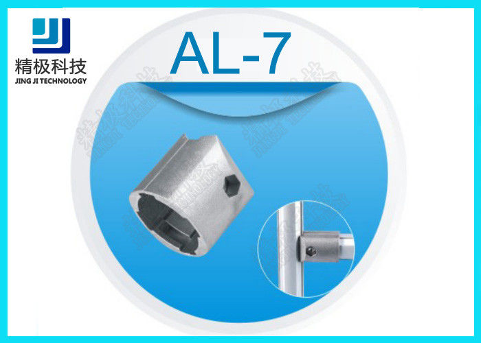 Tee Type Outer Connector Cast Aluminum Pipe Fittings Female And Claw Mode Sliver Color