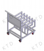 3" Silent Casters KUTED Transport Trolley designed for Process ENIG/ Hot Air/ Mask