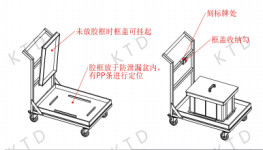 KUTED Transport Trolley 200kg Load Capacity and 4"-6" Heavy Loading Casters for Smooth Movement