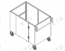 1560Lx940Wx1120H mm Process ADM Transport Trolley for Easy Garbage and Waste Management