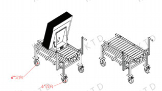 6" Silent Casters Transport Trolley for Drilling Process and Temporary Storage by KUTED