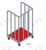 KUTED Slip Sheet Storage Trolley 810Lx680Wx1400H mm for Inner/Outer Handling