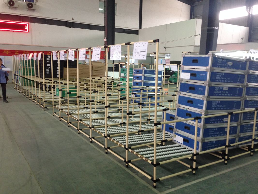 Heavy Duty Steel Pipe Racking System Storage PE Pipe Shelves For Electronic Warehouse