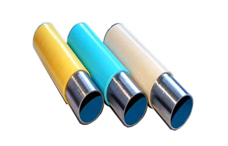 OEM Yellow / Ivory Coated Steel Pipe Iron Round Steel Tubing 19.5mm - 24mm