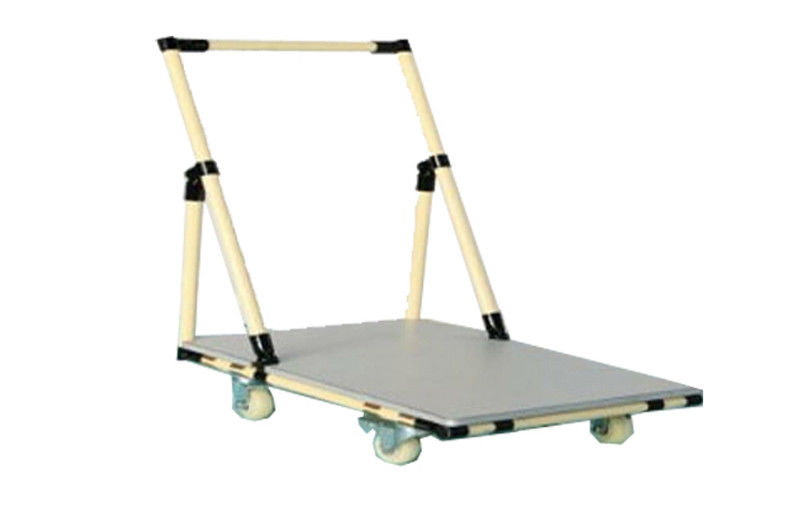 Heavy Duty Warehouse Platform Pipe RackTrolley With Black Pipe Connectors