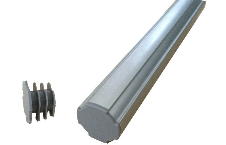 Grey Male Metal Pipe Fittings PP Top Cap For Aluminum Alloy Pipe