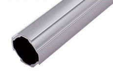 4m/ bar Thickness 1.7mm Aluminum Round Pipe Sliver White AL-2817