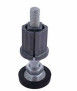 Zinc Alloy OD 28mm Aluminum Pipe Fittings Foot Cup AL-24A