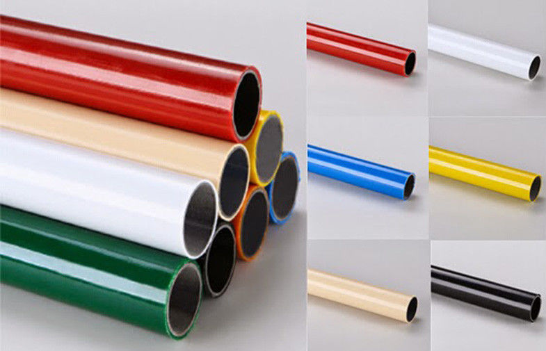 Multi color  ESD Black  Lean Pipe PE Coated 0.8MM / 1.0MM / 1.2MM Thickness Pipe