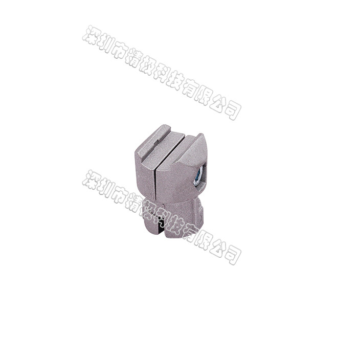 Internal Joint Aluminum Connector Diameter 28mm Sandblasted Silver AL-1-S(1.7)