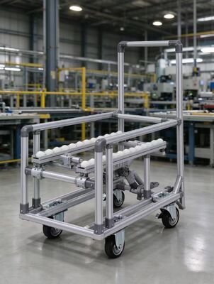 Foot‑operated Unloading Trolley / Lean Material Handling Cart